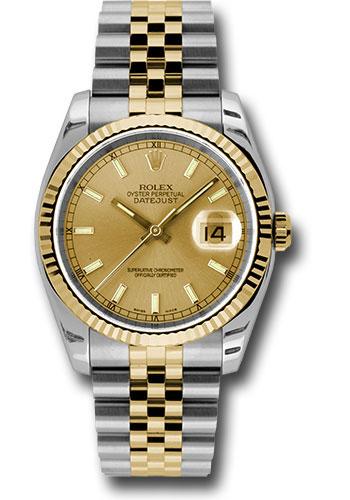 Rolex Datejust 36mm Champagne Silver Jubilee