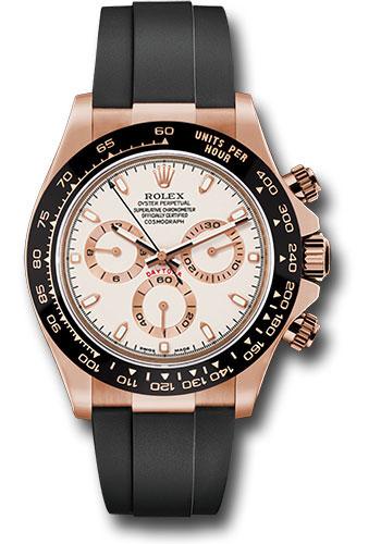 Rolex Cosmograph Daytona 40mm Ceramic Black Bezel, Ice Index Oysterflex