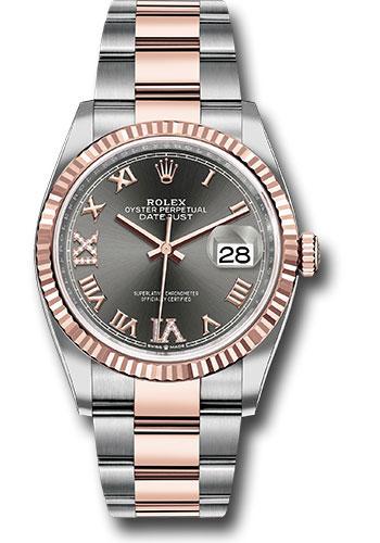 Rolex Datejust 36mm Dark Rhodium Diamond 69 Oyster