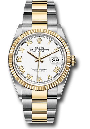 Rolex Datejust 36mm White Roman Oyster