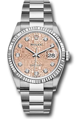 Rolex Datejust 36mm Pink Jubilee Diamond Oyster