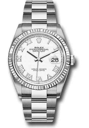 Rolex Datejust 36mm White Roman Oyster
