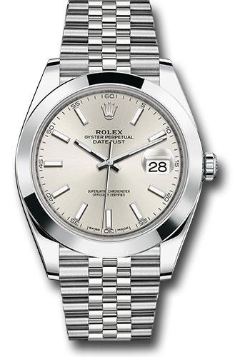 Rolex Datejust 41mm Silver Index Jubilee