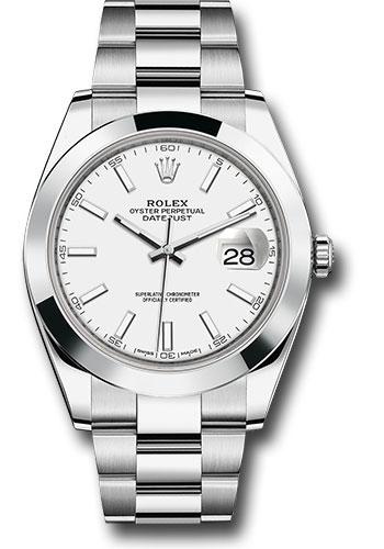 Rolex Datejust 41mm White Index Oyster