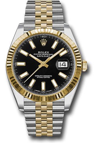 Rolex Datejust 41mm Black Index Jubilee