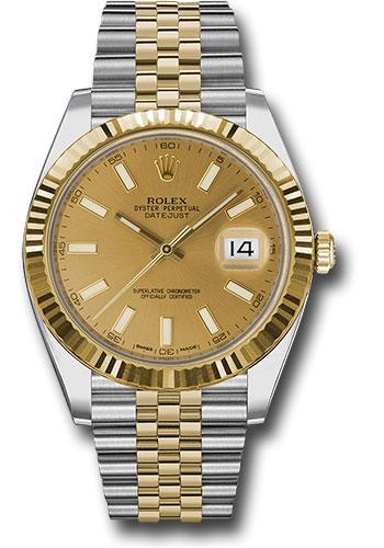 Rolex Datejust 41mm Champagne Index Jubilee