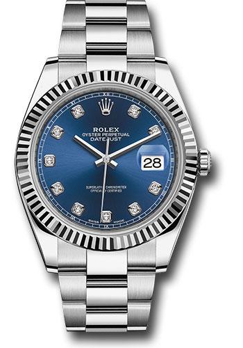 Rolex Datejust 41mm Blue Diamond Oyster