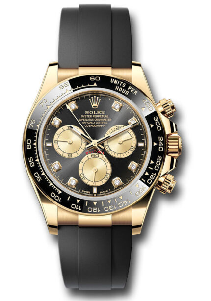 Rolex Cosmograph Daytona 40mm Ceramic Black Bezel, Champagne Diamond Oyster