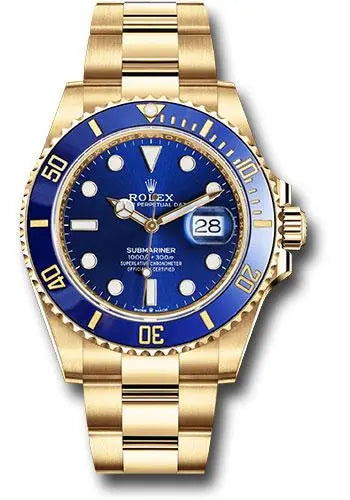 Rolex Submariner Date 41mm 18K Yellow Gold Blue